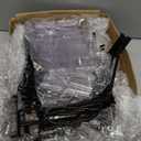 Moxweyeni 25 Sets 6 Inch Heavy Duty Gridwall Panel Double Bar Hooks with Price Tag, Grid Panel Hanging Slatwall Hooks for Retail Stores Garages Hardware Stores Homes, Black