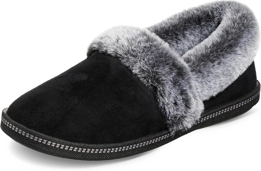 Skechers Womens Too Cozy Slipper (10, Black)