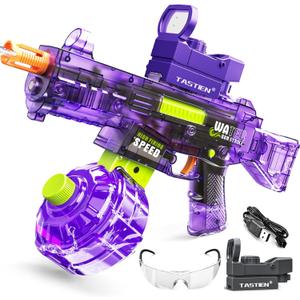 Electric Water Gun, 500+ Electric Water Blaster, Automatic Squirt Gun up to 36 FT Range, High Powered Watergun Toys for Kids Adults Swimming Pool Beach Party Water Fighting Summer Gifts, Purple 