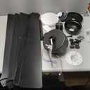 Fanbulous 60 Inch Ceiling Fans with Lights and Remote, Black Modern Plug in Ceiling Fan with 6 Speeds,Bright LED Light,Reversible Quiet DC Motor for Bedroom,Living Room