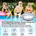 SPX1500D2A Strainer Cover Pump Lid, with O-Ring, Pump Lid Compatible with H-ayward, Fits for Power Flo SP1500, SP1580, SP1700 Series Pumps