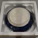 Boho Large Serving Bowls, 10.2 Inch Fruit Salad Bowls, Decorative Serving Dishes for Entertaining, 80 OZ Pasta Bowls Set of 2, Vibrant Colorful Soup Bowls for Party, Home Decor, Bohemian Style Gift (Blue)