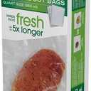 FoodSaver 1-Quart Precut Vacuum Seal Bags with BPA-Free Multilayer Construction for Food Preservation (20-Count Quart)