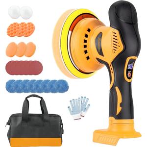 Cordless Car Buffer Polisher for Dewalt 20V Battery DCB206, Orbital Polisher with 6 Variable Speed, Power Polisher Replace DCM849B for Car Detailing/Polishing/Waxing(Battery Not Included)