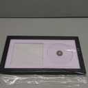 CD Display Frame with Real Glass, Signed Music Disc Wooden Case for Tabletop&Wall mount,Autograph Album Picture Frame Table Stand and Wall Shelf Dcor(Black frame&White mat)