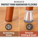 40 Pack Extra Small Chair Leg Floor Protectors Silicone Covers to Protect Floors Universal XS Clear Fit (8/16"-15/16")
