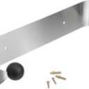 Prodyne Under Cabinet Paper Towel Holder, Silver and Black Small