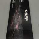 TAIFF Curves Professional Black Titanium Curling Iron  High-Performance Hair Curler & Rizadora para Cabello with Dual Voltage | Fixed Temperature 410F | 1/2