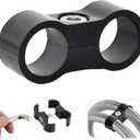 Hose Separator Clamps 10 Pack, AN8 Fuel Line Mounting Clamps 16.7mmfit for Fuel Line, Oil Line, Brake Line ABS+PC