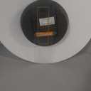 Mosewa Wall Clock 10 Inch Silent Non Ticking Battery Operated White Modern Office Simple Minimalist Decorative for Kitchen Home Bathroom Living Room