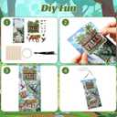 Gersoniel 24 Set VBS 2026 Hanging Craft Kit Make Your Own Rainforest Falls Wall Hanging Decor Include Rainforest Background Animal Stickers for DIY Crafts VBS Activities Sunday Church Decor, 9.3 x 4.2 inches