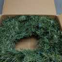 Christmas Wreath Pre-lit 24 inch with 100 Light & Cupressus Tips, Artificial Christmas Wreaths for Front Door with Lights, Wreath for Christmas Decoration Door Windows Wall Green Plug in