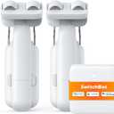 SwitchBot Smart Automatic Curtain Opener 2 Pack with Hub Mini - WiFi Remote Control with App/Timer, Performance Upgrade, Compatible with Alexa, Google Home, HomeKit