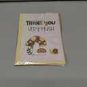 4 x CRTURUNIQ Funny Mushroom Thank You Card  Cute Thank You Very Mush Pun Design, 5x7 Inch Folded Cottagecore Greeting Note Card for Teacher, Baby Shower or Friend, Thick Cardstock with Envelope