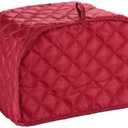 Ruibo Toaster Cover 2 Slice, Small Appliance Cover for Kitchen, Keep Toaster Free from Dust and Fingerprint, 11.5w x 8d x 8h, Wine Red