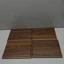 Edward & Co Pack of 4 Walnut Finish Blank Wood Plaque 5 x 7 in