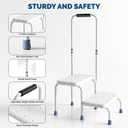 2 Step Stool with Handle for Elderly Adults Handicap
