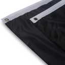 Kind Girl 2 Pcs Black Solid Colour Fan Flag, Patriotic Holiday Decorations, 6ft W x 3ft H