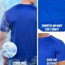 BRISIRA Coolmax Cooling Workout Shirts for Men Quick Dry Moisture Wicking Gym Tshirts Athletic Active Short Sleeve Tees (XL)