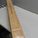 Double Wooden Curtain Rods for Windows 72 to 144 Inches,1 Inch Front and 5/8 Inch Back Boho Curtain Rod with Imitation Wood Grain Ball Finials and Double Aluminum Bracket,Dark Brown Wood Grain