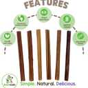 Nature Gnaws Small Bully Sticks for Dogs 5-6" (15 Count) - Long Lasting for Light Chewers and Puppies - Natural Thin Beef Dog Chew Bones - Rawhide Free