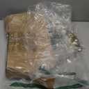 florisso 6 PCS Artificial Cherry Blossom Branches Spring Indoor Decoration, Faux Flowers 34.45" Long Stems Plum Fake Peach Plants Real Touch Silk for Wedding Home Bedroom Party Table Office, White