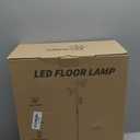 36W LED Tree Floor Lamp, Modern Dimmable Standing Lamp with Remote & Touch Control, 4 Color Temperatures, 3 Rotatable LED Light Floor Lamps for Living Room, Bedroom, Office (Black)