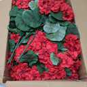 Hananona 24 Pcs Artificial Geranium Flowers for Outdoors Geranium Silk Red Flowers Outdoor UV Resistant Garden Plants Faux Flower for Christmas Home Kitchen Table Centerpieces Decor (24, Red)