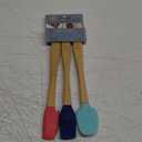 1765 - Kitchen 3 Piece Mini Utensil Set Silicone 8.25" Handles Multi Color  WQ14