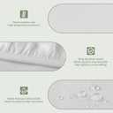 Valentines Day Cute Dog Round Tablecloth Fitted Best for 40"-44" Pink Floral Table Cloth Elastic Edge Water-Resistant Washable Love Heart Decoration Table Cover for Party Picnic Indoor Decor