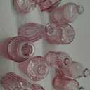 Pink Glass Bud Vases Set of 12, Mini Flower Vase for Centerpieces, Small Vases in Bulk for Wedding Decorations, Vintage Vase for Table, Home Dcor