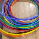 S&S Worldwide No-Knott Hoops Easy Pack - Heavy Duty, Institutional Quality for Hula, Exercise, Games, PE and More - Assorted Colors, 6 Each in 24", 30" and 36" - Pack of 18