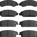 Front & Rear Ceramic Brake Pads Kits for Chevy Silverado 1500 2014-2018, Suburban/Tahoe 2015-2020,for Cadillac Escalade/ESV 2015-2020, for GMC Sierra 1500 2014-2018, Yukon/Yukon XL 2015-2020