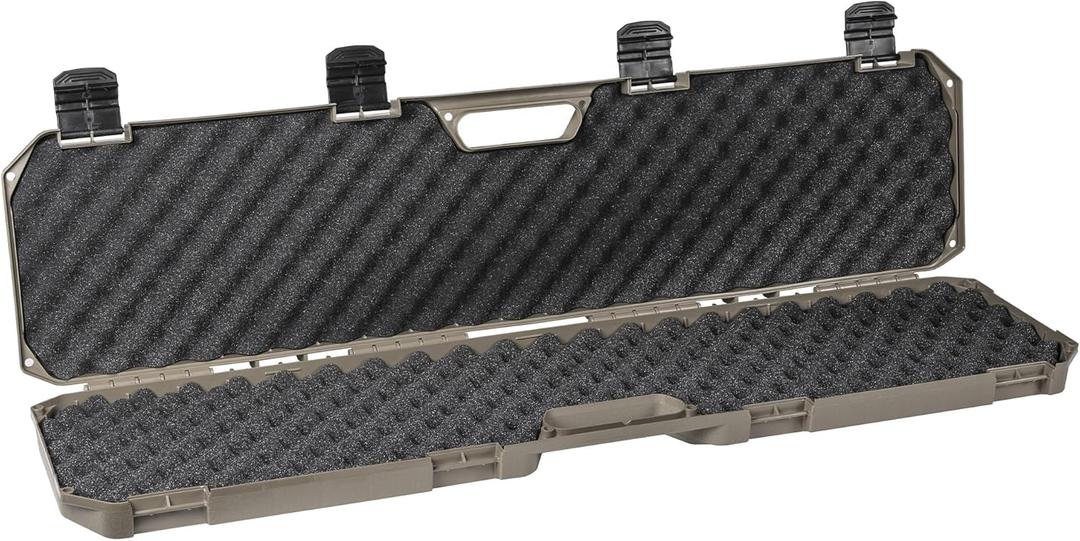 Condition 1 42 Economy Single Scope Hard Gun Carrying Case Model 210 with Foam, Long Storage Case, Lockable TSA Friendly, Water Resistant, Made in USA, 42.03"x10.50"x3.81"