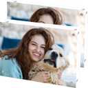 Acrylic Picture Frame 4x6, Double Sided Photo Frames for Refrigerator with Magnetic Corners, Transparent Acrylic Frame for Desk or Tabletop Display Family,Wedding, Baby Pictures(2 Pack)