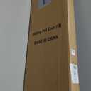 Doggy Door for Sliding Glass Door, Adjustable Height 75 4/5" to 80 3/10" Sliding Door Dog Door Insert, Suitable for Small Doggies Up to 25 lbs, M (Classic White)