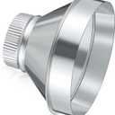 8 Inch to 4 Inch Duct Reducer Increaser Galvanized Steel Air Duct Adapter Round Crimped Pipe Connector Fitting Coupling for HVAC Ventilation Systems