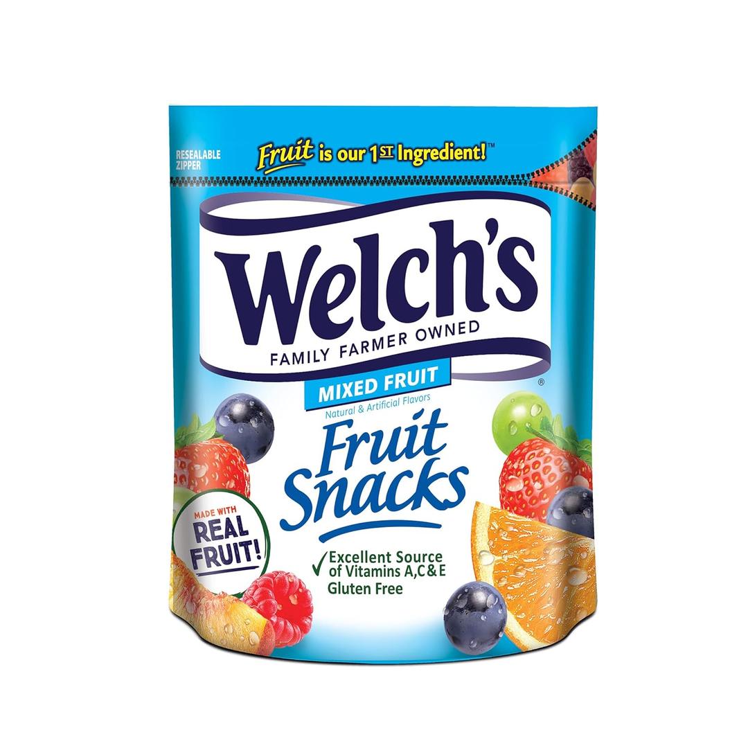 Welch's Fruit Snacks, Mixed Fruit Resealable Snack Pack, Gluten Free, 28oz Snack Pack (Pack of 1)