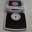 Taylor Battery Free Analog Scales for Body Weight, 330LB Capacity, Easy to Read Large 4.25-inch Dial, 10.3 x 10.6-inch Vinyl Mat Platform, Black