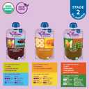 Plum Organics - 6+ Months Organic Baby Food Variety Pack - 3 Flavors - Non-GMO - Fruit & Veggie Blends On-The-Go Pouches for Baby and Toddler Meals - Quality Tested Ingredients - 4 oz (Pack of 18) (EXP 08/12/26)