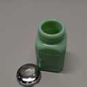 Tablecraft Pepper Shaker with Metal Top, 2.5 x 2.5 x 4.5, Green