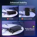 NexiGo PS5 Horizontal Stand with Charging Station for PS5 and Edge Controllers, Silent Cooling Fan with Adjustable Speed, [Auto Power On/Off], Compatible with PS5 Disc & Digital Editions, Black