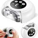 3-in-1 Electric Nail Clippers, 360° Rotation, 3-Speeds, Polishing Automatic Nail Trimmer with Nail Chip Storage & LED Light, Rechargeable Safety Trimmer for Women, Men, Baby, Seniors