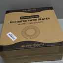 MUCHII 1200 Count 6 Inch Paper Plates, White Uncoated Disposable Dessert Plates for Snacks, Cake, Candy