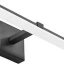 Black Bathroom Vanity Lights - 18 inch Modern LED Bathroom Light Fixtures Dimmable Vanity Light Acrylic Bath Room Lighting Fixture Over Mirror