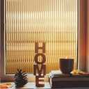 Windimiley Window Privacy Film 3D Reeded Glass Static Cling, 29.5" x 78.7"