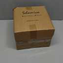 Selamica Porcelain 26 Ounce Pasta Bowls Set of 6, 8-inch Wide and Shallow Salad Bowls, Serving Bowls, Microwave & Dishwasher Safe, Sturdy & Stackable, Vintage Blue