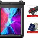 Universal iPad Waterproof Case, Waterproof Dry Bag Pouch for iPad Pro 12.9" 6/5/4/3 iPad Pro 11" / 10.5", iPad Air 5/4 10.9" 2022/2020, Galaxy Tab S8/S7, Android Tablet Up to 12.9 inch
