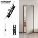 Storm Door 2 Piont Mortise Lock Body Replacement Fit for Pella Storm Door Handle Set Part (White)