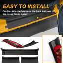 4PCS for Jeep Gladiator Door Sill Guards Kit for 2018-2025 Jeep Wrangler Accessories Door Entry Guard Protector for 2020-2024 Jeep Gladiator JT Accessories Car Door Sill Protector for Jeep Wrangler JL